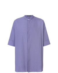 violettes Kurzarmhemd von Haider Ackermann