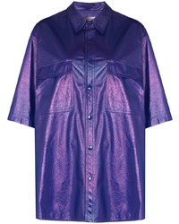 violettes Kurzarmhemd von Isabel Marant