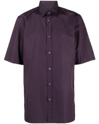 violettes Kurzarmhemd von Maison Margiela
