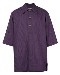 violettes Kurzarmhemd von Necessity Sense