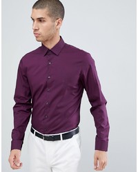 violettes Langarmhemd von Calvin Klein