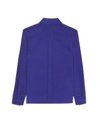 violettes Langarmhemd von Saint Laurent