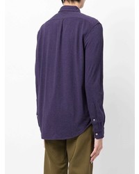 violettes Langarmhemd von Polo Ralph Lauren