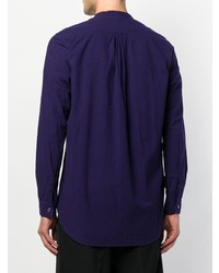 violettes Langarmhemd von Attachment