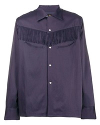 violettes Langarmhemd von Needles