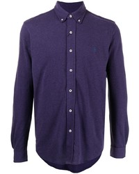 violettes Langarmhemd von Polo Ralph Lauren