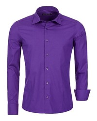 violettes Langarmhemd von Redbridge