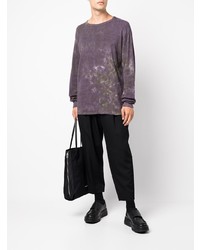 violettes Mit Batikmuster Langarmshirt von Needles