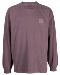 violettes Langarmshirt von Carhartt WIP