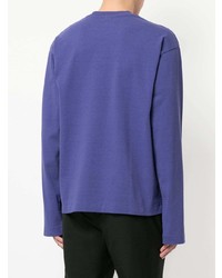 violettes Langarmshirt von H Beauty&Youth