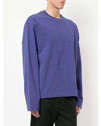 violettes Langarmshirt von H Beauty&Youth