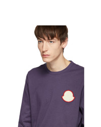 violettes Langarmshirt von Moncler