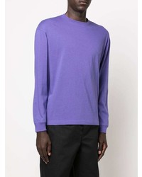 violettes Langarmshirt von Meta Campania Collective