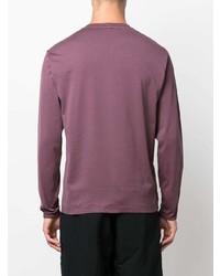 violettes Langarmshirt von Stone Island