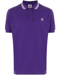 violettes Polohemd von AAPE BY A BATHING APE