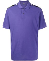 violettes Polohemd von BOSS