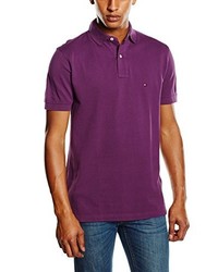 violettes Polohemd von Calvin Klein