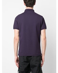 violettes Polohemd von Stone Island