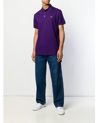 violettes Polohemd von Ralph Lauren Purple Label