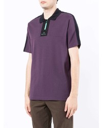 violettes Polohemd von PS Paul Smith