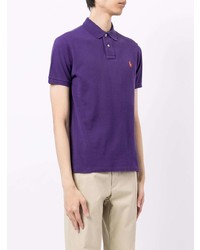 violettes Polohemd von Polo Ralph Lauren