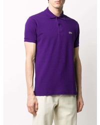 violettes Polohemd von Lacoste