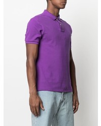 violettes Polohemd von Polo Ralph Lauren