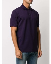 violettes Polohemd von Paul Smith