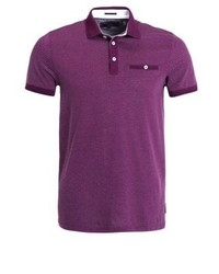 violettes Polohemd von Ted Baker