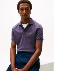 violettes Polohemd von Tommy Hilfiger