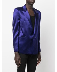 violettes Satinsakko von Saint Laurent