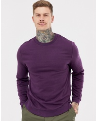 violettes Sweatshirt von ASOS DESIGN