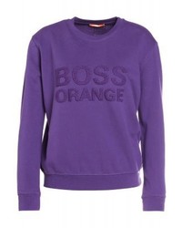 violettes Sweatshirt von Hugo Boss