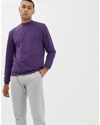 violettes Sweatshirt von Jefferson