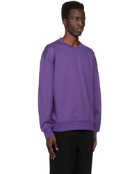 violettes Sweatshirt von Wooyoungmi