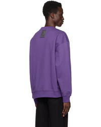 violettes Sweatshirt von Wooyoungmi