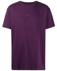 violettes T-Shirt mit einem Rundhalsausschnitt von A-Cold-Wall*