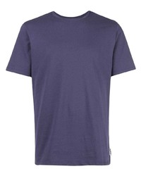 violettes T-Shirt mit einem Rundhalsausschnitt von A.P.C.