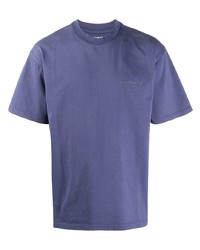 violettes T-Shirt mit einem Rundhalsausschnitt von Carhartt WIP