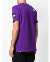 violettes T-Shirt mit einem Rundhalsausschnitt von The North Face