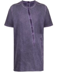 violettes T-Shirt mit einem Rundhalsausschnitt von Isaac Sellam Experience