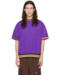 violettes T-Shirt mit einem Rundhalsausschnitt von Jacquemus