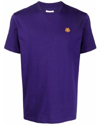 violettes T-Shirt mit einem Rundhalsausschnitt von Kenzo