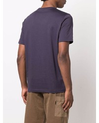 violettes T-Shirt mit einem Rundhalsausschnitt von PS Paul Smith