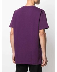 violettes T-Shirt mit einem Rundhalsausschnitt von A-Cold-Wall*