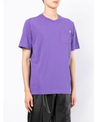 violettes T-Shirt mit einem Rundhalsausschnitt von 1017 Alyx 9Sm