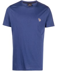 violettes T-Shirt mit einem Rundhalsausschnitt von PS Paul Smith