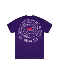 violettes T-Shirt mit einem Rundhalsausschnitt von Supreme