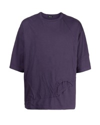 violettes T-Shirt mit einem Rundhalsausschnitt von Undercoverism