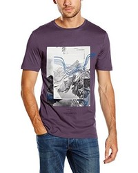 violettes T-shirt von Jack & Jones